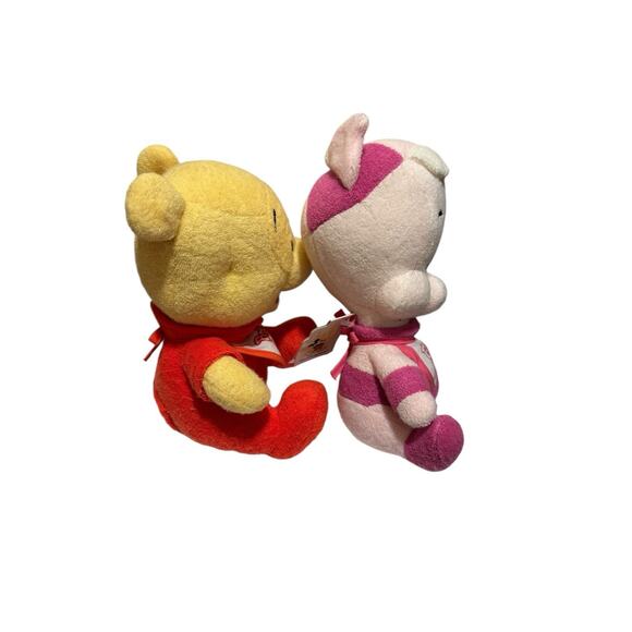 Vintage Walt Disney World Winnie The Pooh Baby Pooh Piglet Bean Bag Plushes - Picture 5 of 14